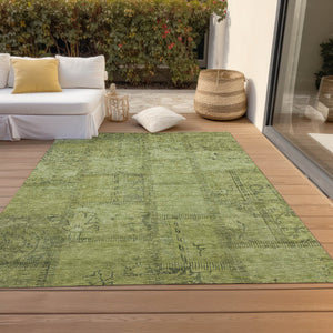 Homeroots 3' Beige Taupe And Brown Patchwork Washable Area Rug For Indoor Or Outdoor Spaces, Stylish & Durable 5' X 8' Polyester 581594
