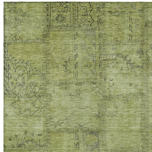 Homeroots 3' Beige Taupe And Brown Patchwork Washable Area Rug For Indoor Or Outdoor Spaces, Stylish & Durable 8' X 10' Polyester 581596