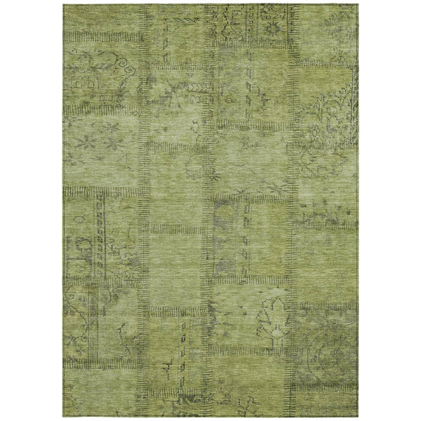Homeroots 3' Beige Taupe And Brown Patchwork Washable Area Rug For Indoor Or Outdoor Spaces, Stylish & Durable 8' X 10' Polyester 581596