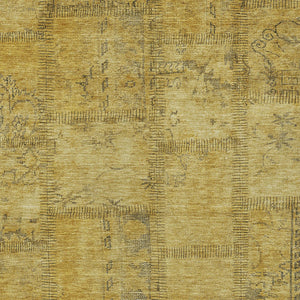 Homeroots 3' Beige Taupe And Brown Patchwork Washable Area Rug For Indoor Or Outdoor Spaces, Stylish & Durable 3' X 5' Polyester 581599