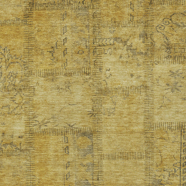 Homeroots 3' Beige Taupe And Brown Patchwork Washable Area Rug For Indoor Or Outdoor Spaces, Stylish & Durable 3' X 5' Polyester 581599