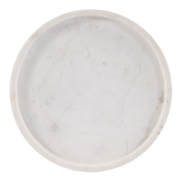 Butler Specialty Berlin Luxurious Round Marble Side Table With Sturdy Iron Base - Perfect Accent For Any Room White And Black Iron,Marble 5816025-butler