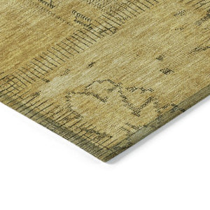 Homeroots 3' Beige Taupe And Brown Patchwork Washable Area Rug For Indoor Or Outdoor Spaces, Stylish & Durable 8' X 10' Polyester 581602
