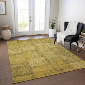 Homeroots 3' Beige Taupe And Brown Patchwork Washable Area Rug For Indoor Or Outdoor Spaces, Stylish & Durable 8' X 10' Polyester 581602