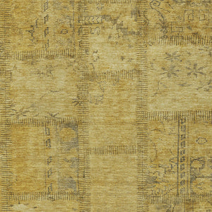 Homeroots 3' Beige Taupe And Brown Patchwork Washable Area Rug For Indoor Or Outdoor Spaces, Stylish & Durable 10' X 14' Polyester 581604