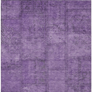 Homeroots 3' Beige Taupe And Brown Patchwork Washable Area Rug For Indoor Or Outdoor Spaces, Stylish & Durable 8' X 10' Polyester 581608