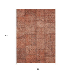 Homeroots 3' Beige Taupe And Brown Patchwork Washable Area Rug For Indoor Or Outdoor Spaces, Stylish & Durable 3' X 5' Polyester 581611