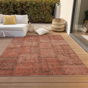 Homeroots 3' Beige Taupe And Brown Patchwork Washable Area Rug For Indoor Or Outdoor Spaces, Stylish & Durable 3' X 5' Polyester 581611
