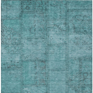 Homeroots 3' Beige Taupe And Brown Patchwork Washable Area Rug For Indoor Or Outdoor Spaces, Stylish & Durable 5' X 8' Polyester 581618