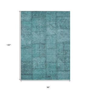 Homeroots 3' Beige Taupe And Brown Patchwork Washable Area Rug For Indoor Or Outdoor Spaces, Stylish & Durable 8' X 10' Polyester 581620