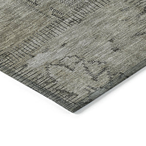 Homeroots 3' Beige Taupe And Brown Patchwork Washable Area Rug For Indoor Or Outdoor Spaces, Stylish & Durable 9' X 12' Polyester 581627