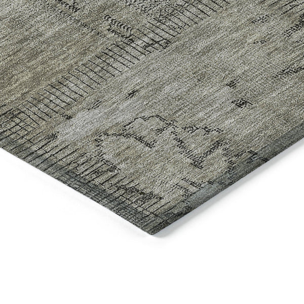 Homeroots 3' Beige Taupe And Brown Patchwork Washable Area Rug For Indoor Or Outdoor Spaces, Stylish & Durable 10' X 14' Polyester 581628