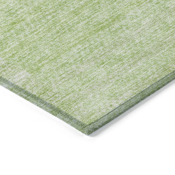 Homeroots 3' Stylish Artichoke Green And Mint Striped Washable Indoor-outdoor Area Rug For All Spaces 5' X 8' Polyester 581630