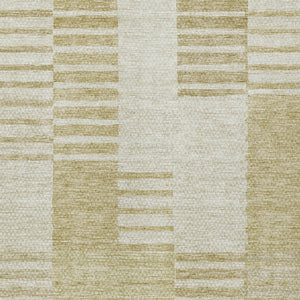 Homeroots 3' Stylish Artichoke Green And Mint Striped Washable Indoor-outdoor Area Rug For All Spaces 5' X 8' Polyester 581636