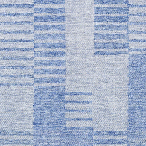 Homeroots 3' Stylish Artichoke Green And Mint Striped Washable Indoor-outdoor Area Rug For All Spaces 5' X 8' Polyester 581642