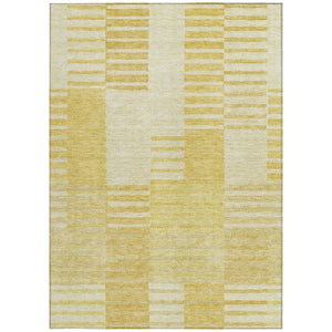 Homeroots 3' Stylish Artichoke Green And Mint Striped Washable Indoor-outdoor Area Rug For All Spaces 3' X 5' Polyester 581647