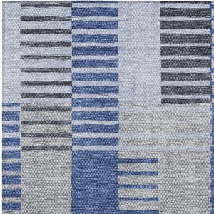 Homeroots 3' Brown Gold Taupe Striped Washable Area Rug - Perfect For Indoor And Outdoor Spaces, Durable Design 5' X 8' Polyester 581690