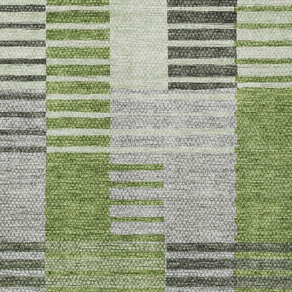 Homeroots 3' Brown Gold Taupe Striped Washable Area Rug - Perfect For Indoor And Outdoor Spaces, Durable Design 10' X 14' Polyester 581700