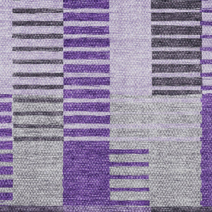 Homeroots 3' Brown Gold Taupe Striped Washable Area Rug - Perfect For Indoor And Outdoor Spaces, Durable Design 3' X 5' Polyester 581707