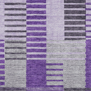 Homeroots 3' Brown Gold Taupe Striped Washable Area Rug - Perfect For Indoor And Outdoor Spaces, Durable Design 8' X 10' Polyester 581710