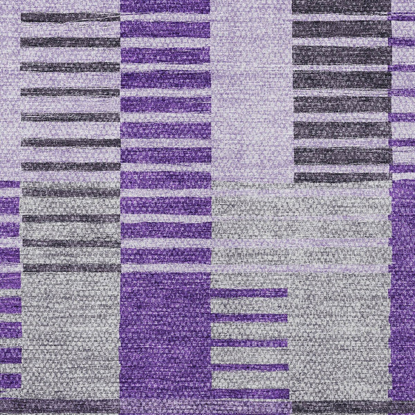 Homeroots 3' Brown Gold Taupe Striped Washable Area Rug - Perfect For Indoor And Outdoor Spaces, Durable Design 8' X 10' Polyester 581710