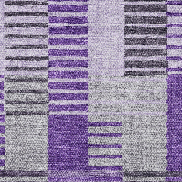 Homeroots 3' Brown Gold Taupe Striped Washable Area Rug - Perfect For Indoor And Outdoor Spaces, Durable Design 9' X 12' Polyester 581711