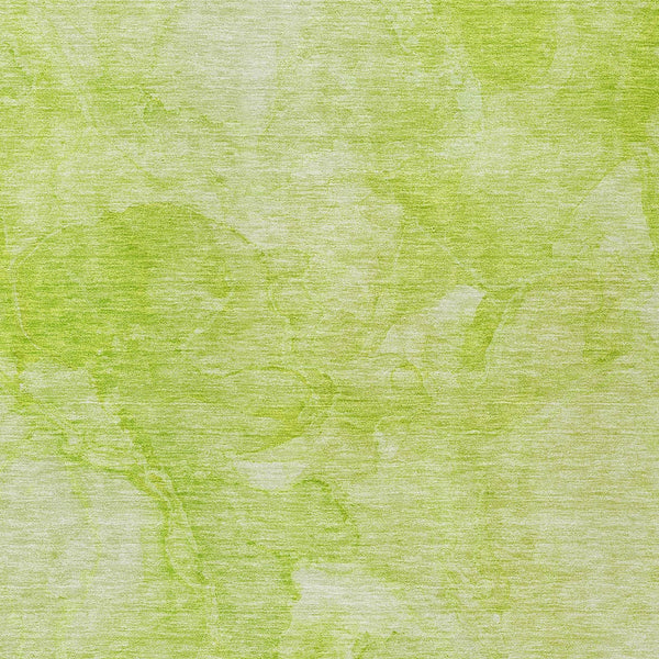 Homeroots 3' Nautical Washable Area Rug In Artichoke And Lime Green - Perfect For Indoor & Outdoor Spaces! 9' X 12' Polyester 581723