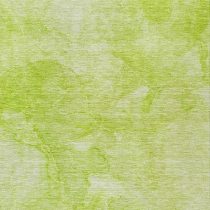 Homeroots 3' Nautical Washable Area Rug In Artichoke And Lime Green - Perfect For Indoor & Outdoor Spaces! 10' X 14' Polyester 581724