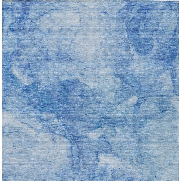 Homeroots 3' Nautical Washable Area Rug In Artichoke And Lime Green - Perfect For Indoor & Outdoor Spaces! 10' X 14' Polyester 581730