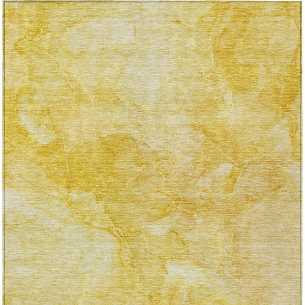 Homeroots 3' Nautical Washable Area Rug In Artichoke And Lime Green - Perfect For Indoor & Outdoor Spaces! 5' X 8' Polyester 581732