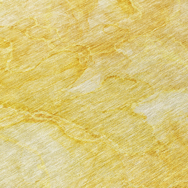 Homeroots 3' Nautical Washable Area Rug In Artichoke And Lime Green - Perfect For Indoor & Outdoor Spaces! 8' Round Polyester 581733