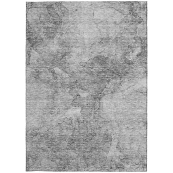 Homeroots 3' Nautical Washable Area Rug In Artichoke And Lime Green - Perfect For Indoor & Outdoor Spaces! 5' X 8' Polyester 581738