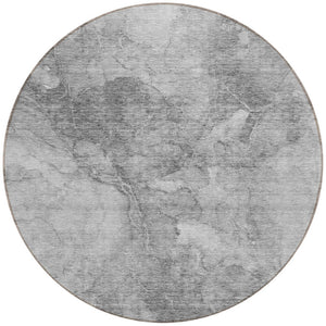 Homeroots 3' Nautical Washable Area Rug In Artichoke And Lime Green - Perfect For Indoor & Outdoor Spaces! 8' Round Polyester 581739