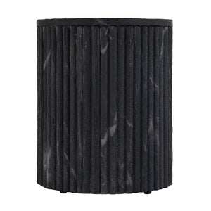 Butler Specialty Sylvester Elegant Round Marble And Wood Side Table For Sophisticated Living Room Décor Upgrade Gray And White Marble,Mdf 5817414-butler