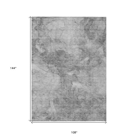 Homeroots 3' Nautical Washable Area Rug In Artichoke And Lime Green - Perfect For Indoor & Outdoor Spaces! 9' X 12' Polyester 581741