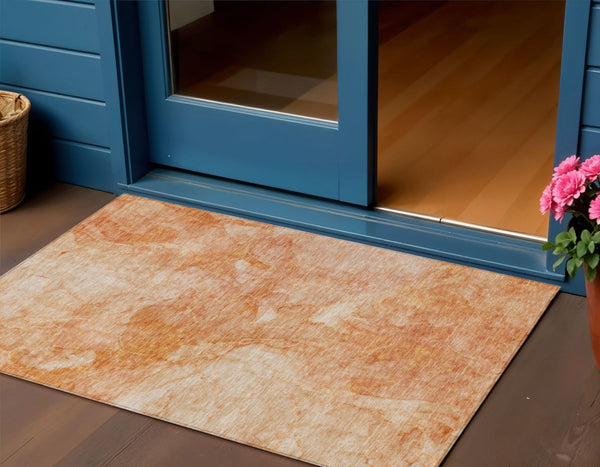 Homeroots 3' Nautical Washable Area Rug In Artichoke And Lime Green - Perfect For Indoor & Outdoor Spaces! 3' X 5' Polyester 581743