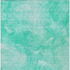 Homeroots 3' Nautical Washable Area Rug In Artichoke And Lime Green - Perfect For Indoor & Outdoor Spaces! 3' X 5' Polyester 581749