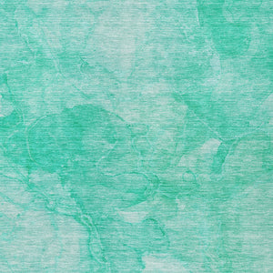 Homeroots 3' Nautical Washable Area Rug In Artichoke And Lime Green - Perfect For Indoor & Outdoor Spaces! 3' X 5' Polyester 581749