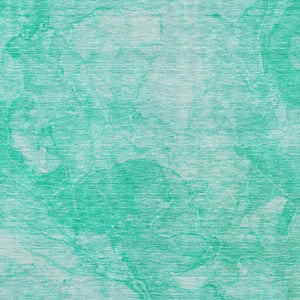 Homeroots 3' Nautical Washable Area Rug In Artichoke And Lime Green - Perfect For Indoor & Outdoor Spaces! 5' X 8' Polyester 581750