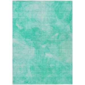 HomeRoots 5' Nautical Teal Blue and Aqua Area Rug - Durable, Washable, and Perfect for Indoor or Outdoor Spaces 10' X 14' 581754