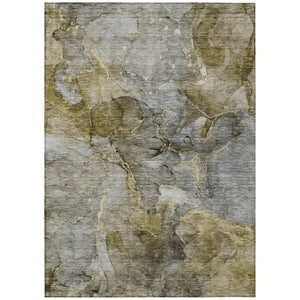 HomeRoots 9' Taupe Brown and Gray Abstract Area Rug – Stylish, Washable, Durable for Indoor and Outdoor Use 9' X 12' 581783