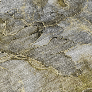 Homeroots 3' Navy Blue And Beige Abstract Washable Area Rug For Indoor And Outdoor Spaces, Durable Design 10' X 14' Polyester 581784