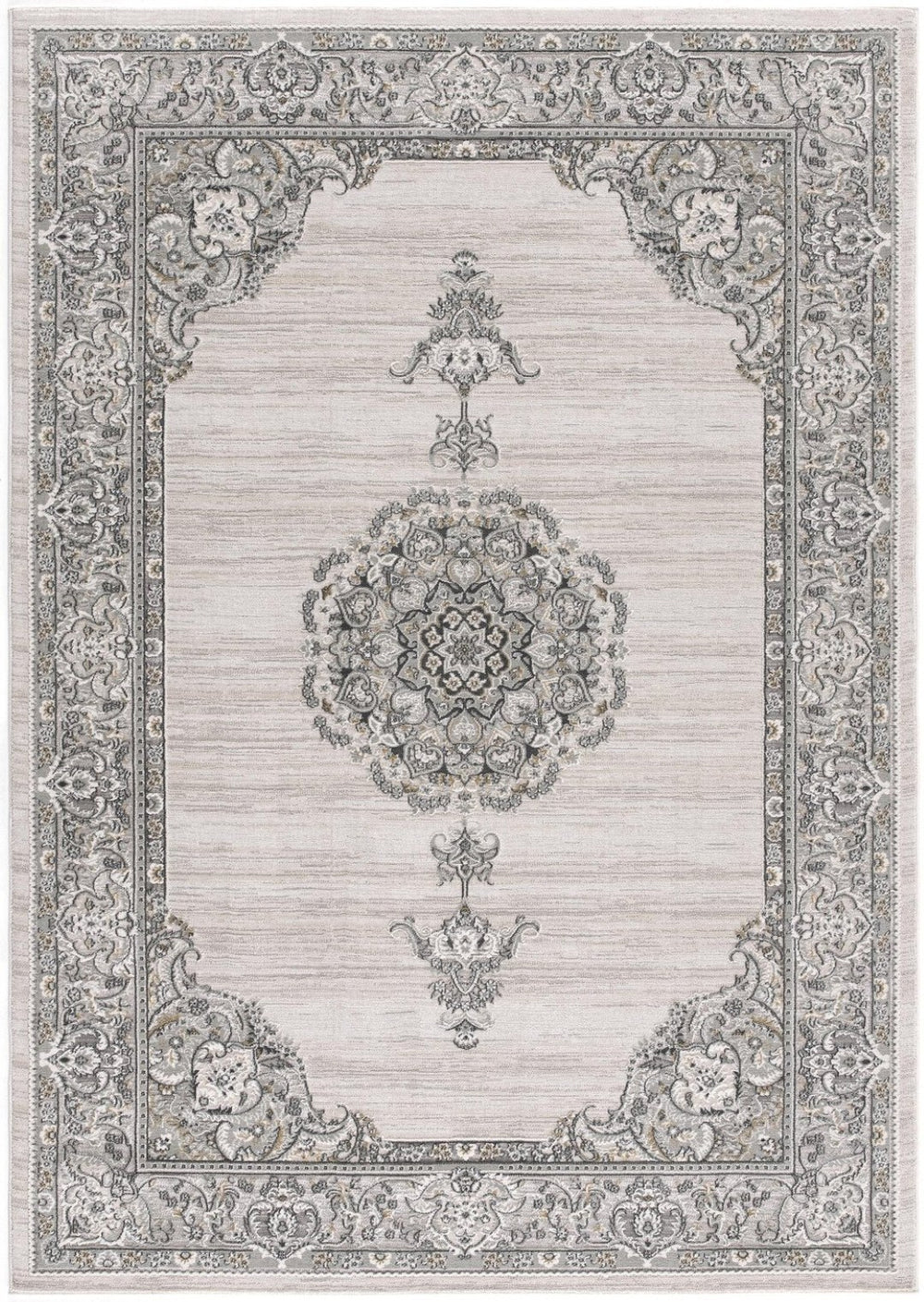 HomeRoots 9' x 12' Gray Abstract Area Rug - Plush, Durable, Stain-Resistant Design for Modern Living Spaces 581785