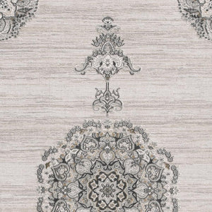 HomeRoots 9' x 12' Gray Abstract Area Rug - Plush, Durable, Stain-Resistant Design for Modern Living Spaces 581785