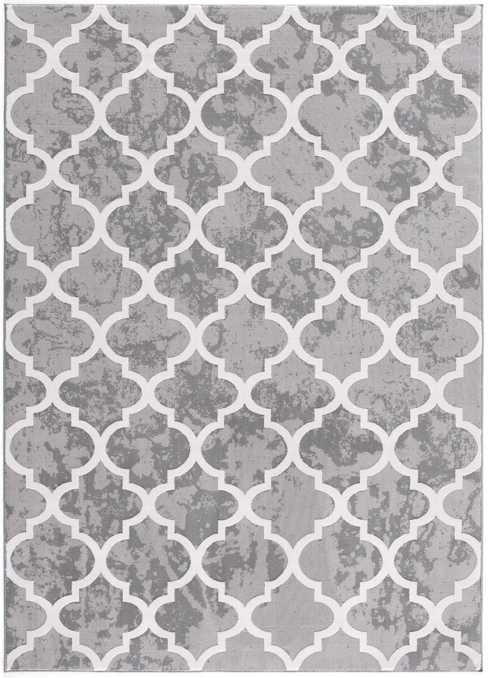 HomeRoots 4' X 6' Gray Abstract Area Rug - Soft, Stain-Resistant Design Perfect for Modern Homes with Kids & Pets 581786