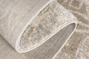 HomeRoots 8' X 10' Gray Abstract Area Rug - Modern Soft Polyester Design, Stain Resistant, Perfect for High-Traffic Spaces 581788