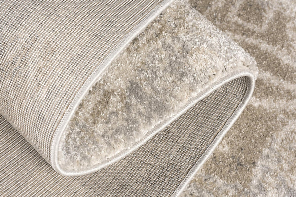 HomeRoots 8' X 10' Gray Abstract Area Rug - Modern Soft Polyester Design, Stain Resistant, Perfect for High-Traffic Spaces 581788