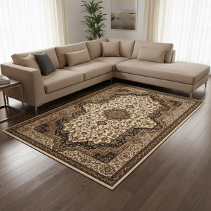 HomeRoots 10' Modern Black Abstract Area Rug - Durable, Stain-Resistant Design for High-Traffic Homes & Style 581789