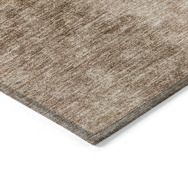 Homeroots 3' Brown And Beige Ombre Washable Indoor Outdoor Area Rug – Stylish, Durable, And Versatile Design 8' Round Polyester 581800