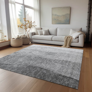 Homeroots 3' Brown And Beige Ombre Washable Indoor Outdoor Area Rug – Stylish, Durable, And Versatile Design 3' X 5' Polyester 581804